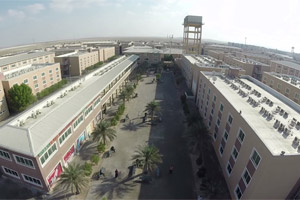 Bird eye view of Worker accommodation labour camp in Abu Dhabi